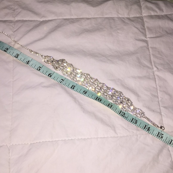 Glass Rhinestone choker - Picture 5 of 8